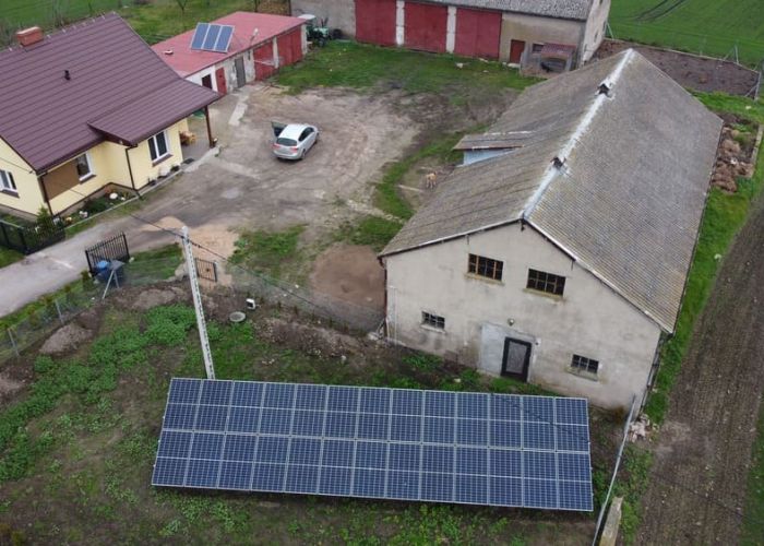 Instalacja na gruncie w gminie Papowo Biskupie o mocy 9,88 kWp